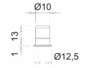 Sensore per anta da Incasso/Esterno 24v Poly IR IP20 due Funzioni Nero - immagine 4